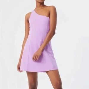 Outdoor Voices One shoulder Purple Athletic Dress